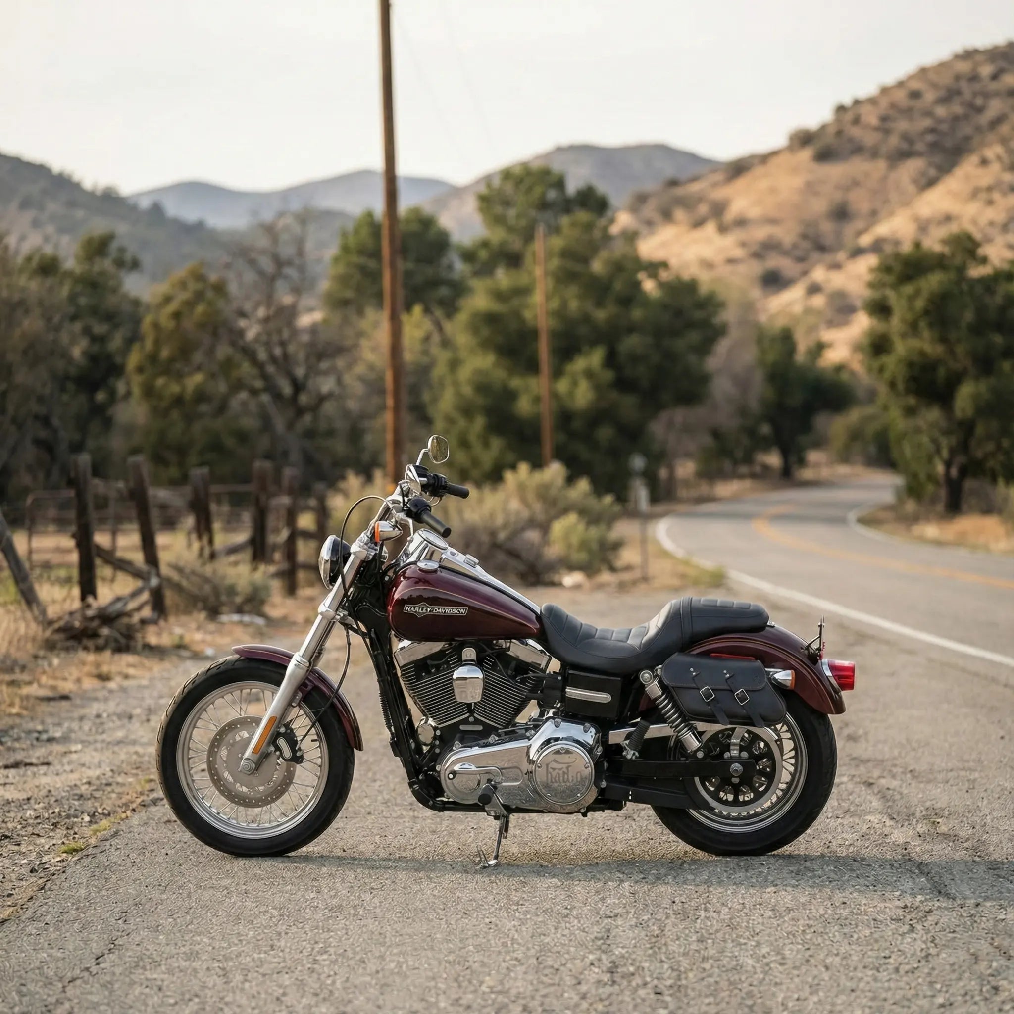 Harley Dyna Solo Bag - Left Side (Model DL04)