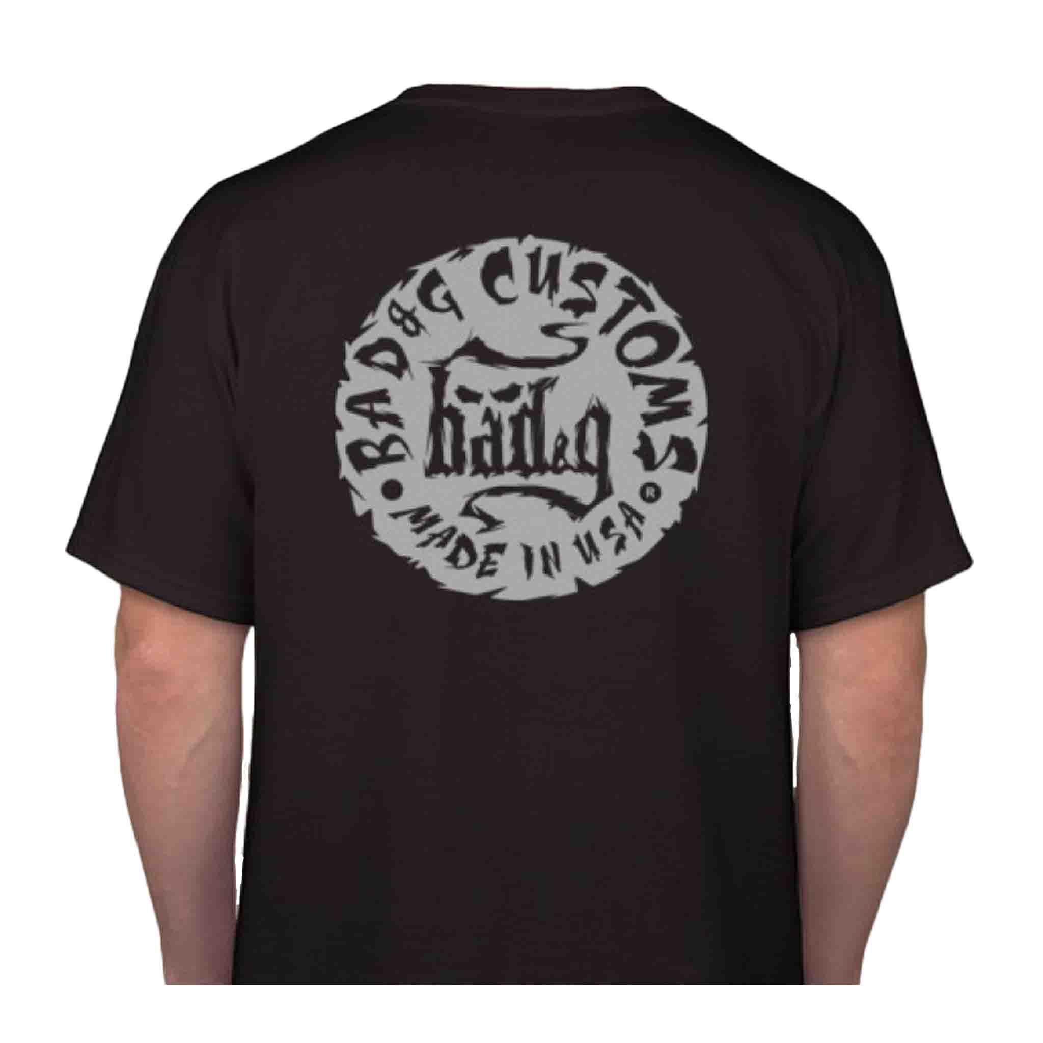 Introducing the BAD&G Shop Shirt – a must-have for any motorcycle enthusiast. Crafted from heavy, 100% cotton, this black Gildan t-shirt delivers a vintage look and feel. Featuring a clear, bold imprint on both the front and back, this shirt combines rugged style with ultimate comfort.