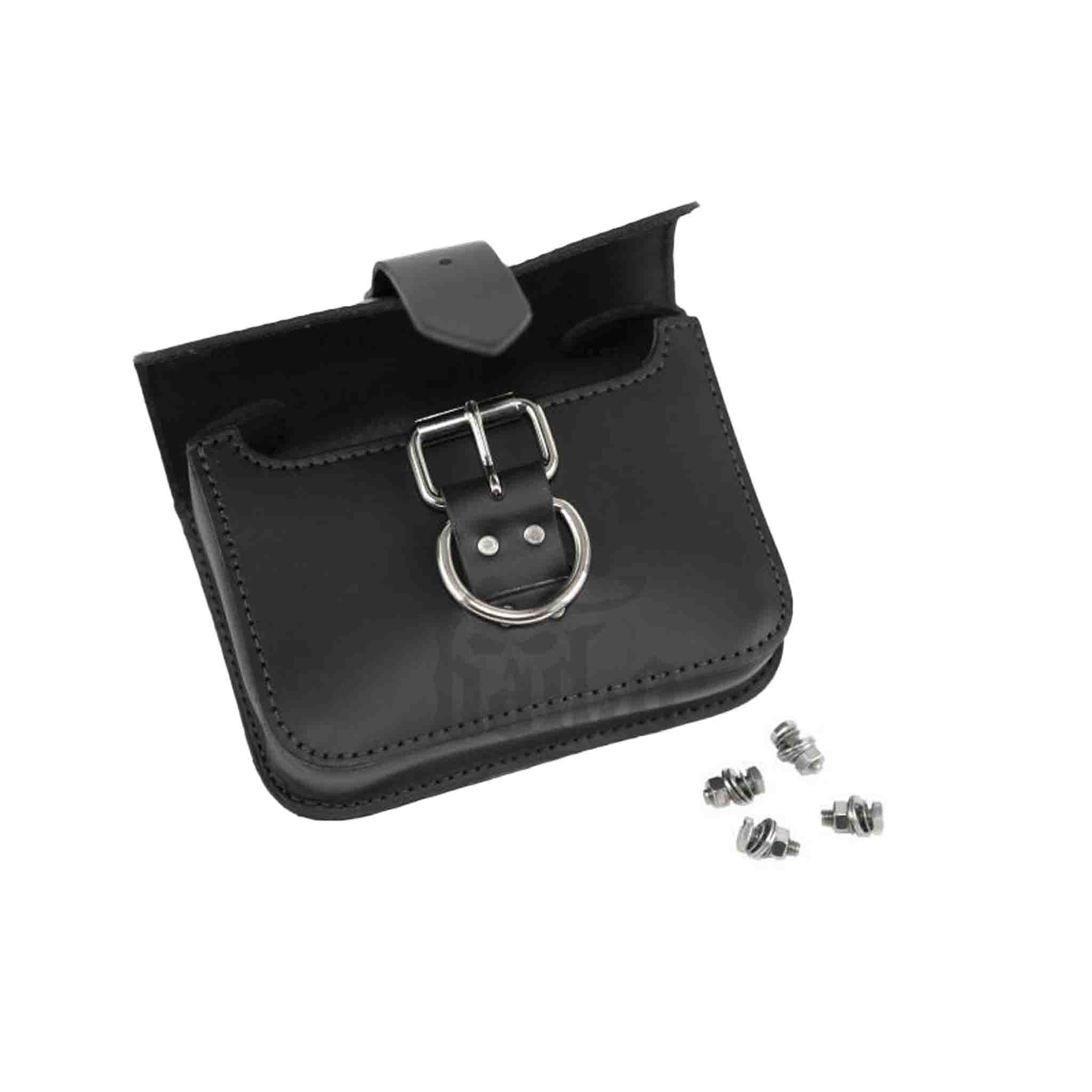 Upgrade your Harley-Davidson® Dyna with the DBB07 Dyna Bolt On Battery Bag. Hand crafted in USA with premium leather and top quality hardware. Durable and stylish, it's the perfect fit for your motorcycle.