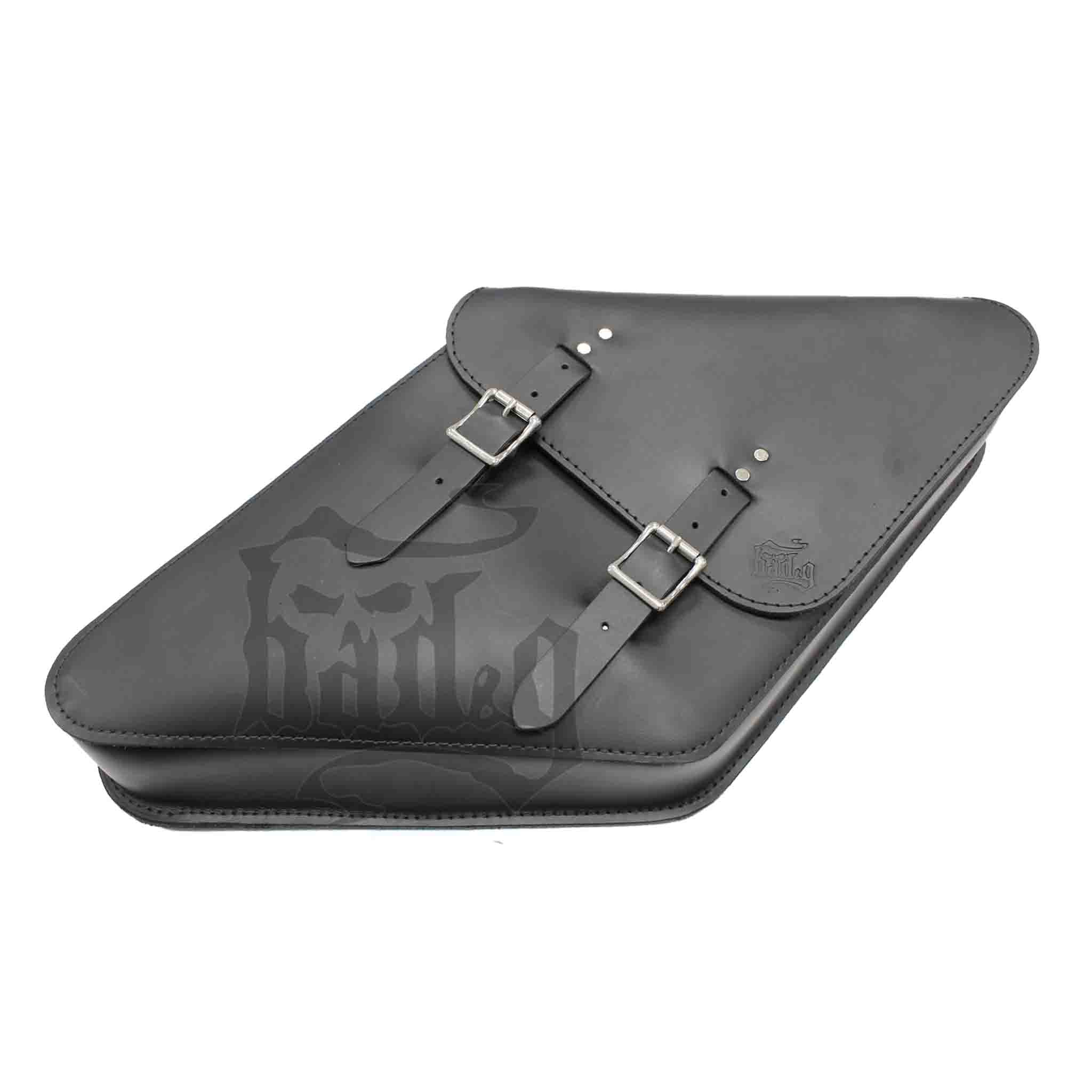 Upgrade your Harley-Davidson® Dyna with the DR05 Dyna Right Side Solo Bag. Hand crafted in USA with premium leather and top quality hardware. Durable and stylish, it's the perfect fit for your motorcycle.