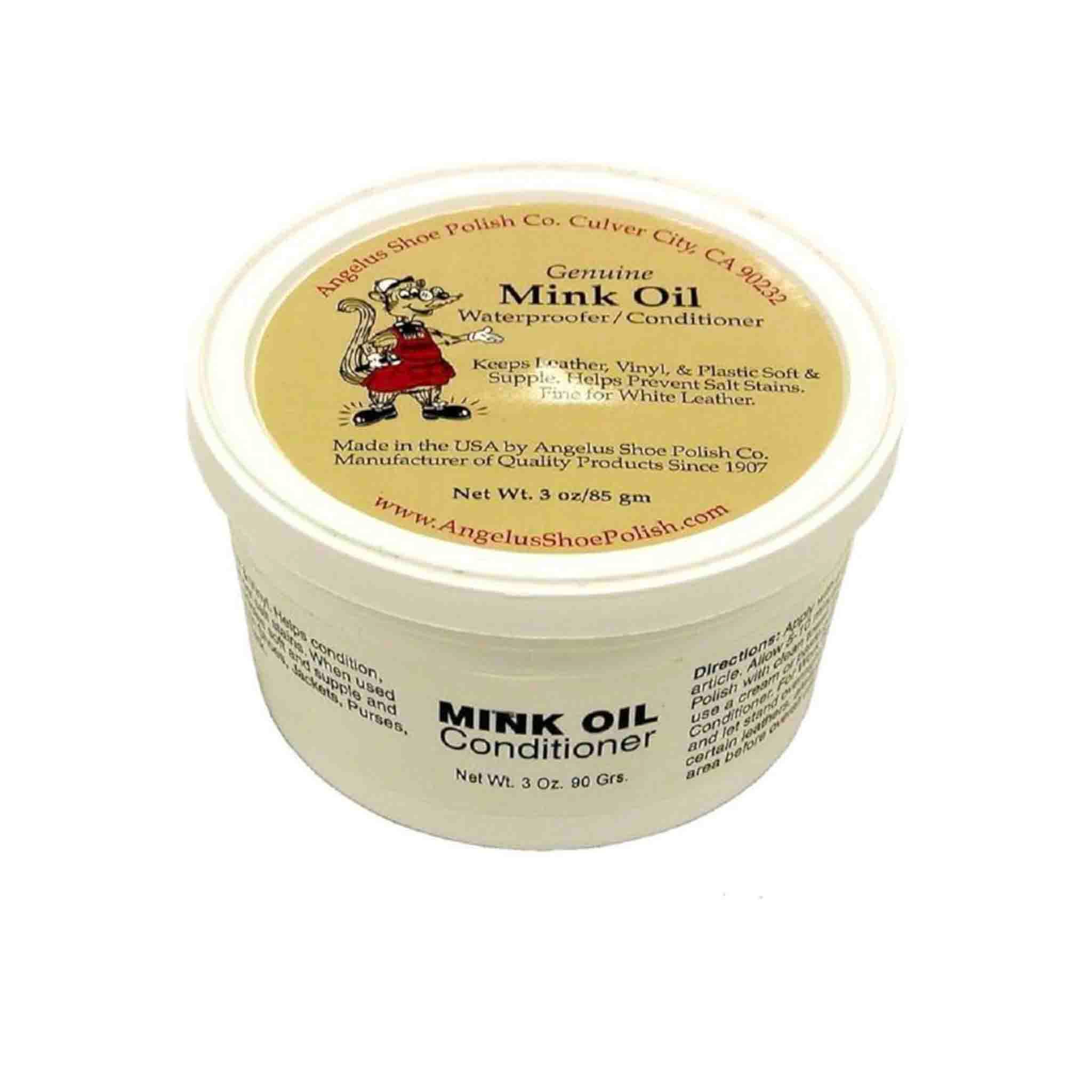 Keeps all leather and plastics soft, pliable and waterproof. Prevents salt stains. Mink Oil retains the flexibility of plastics by replenishing the plasticizer.Mink Oil Waterproofing 3oz